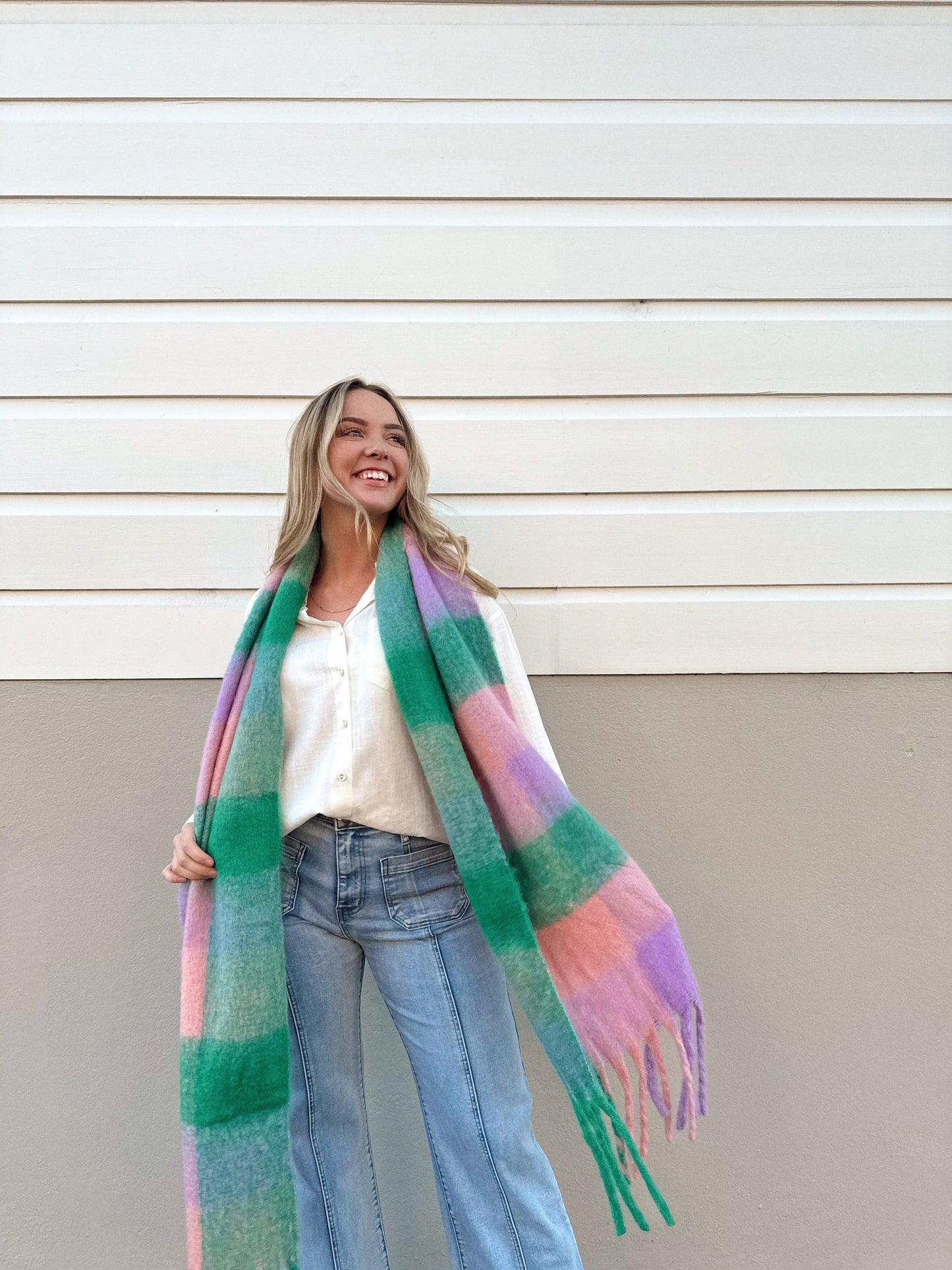 Snuggle Scarf - Emerald Violet