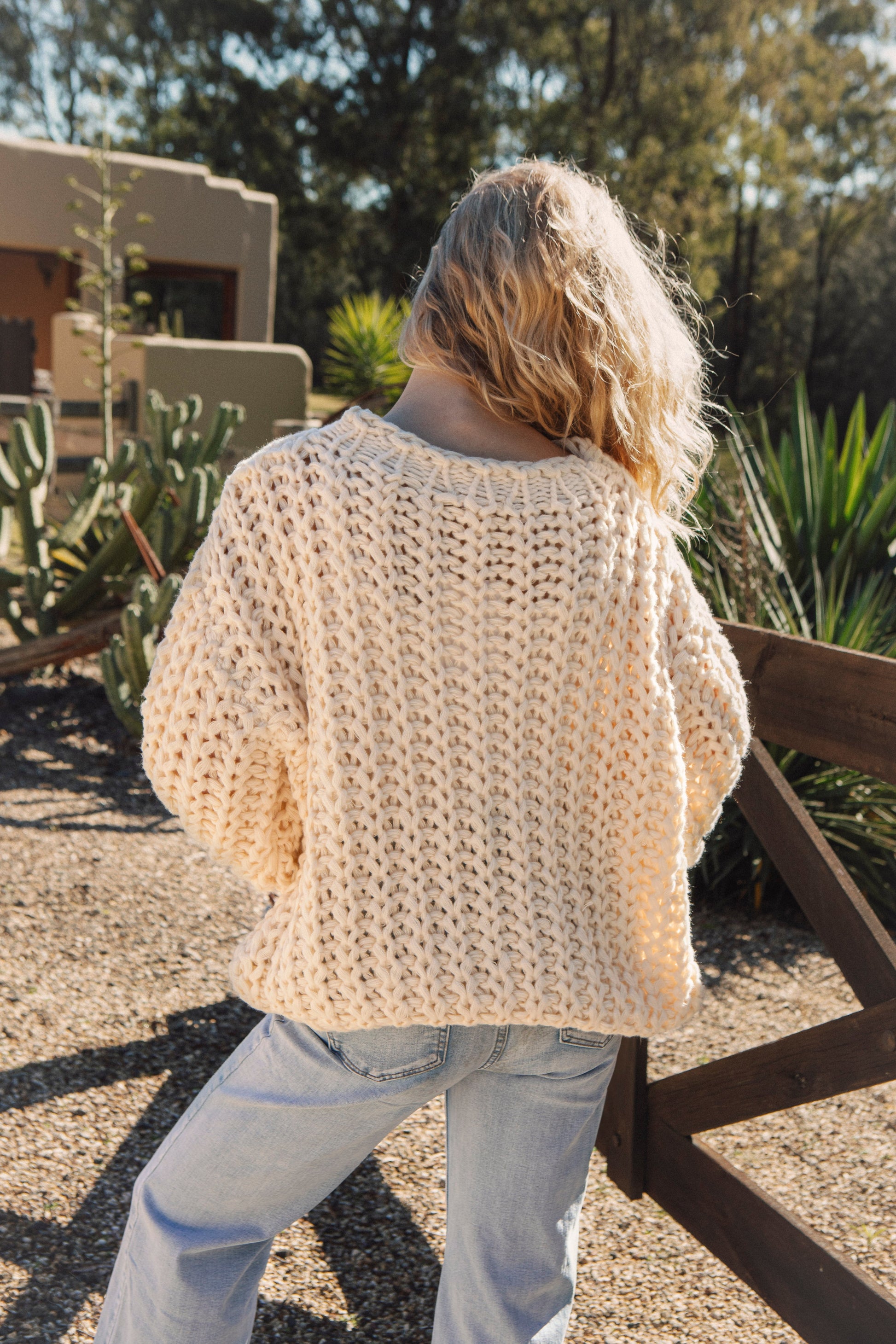 Wildwood Knit Fawn - rear view