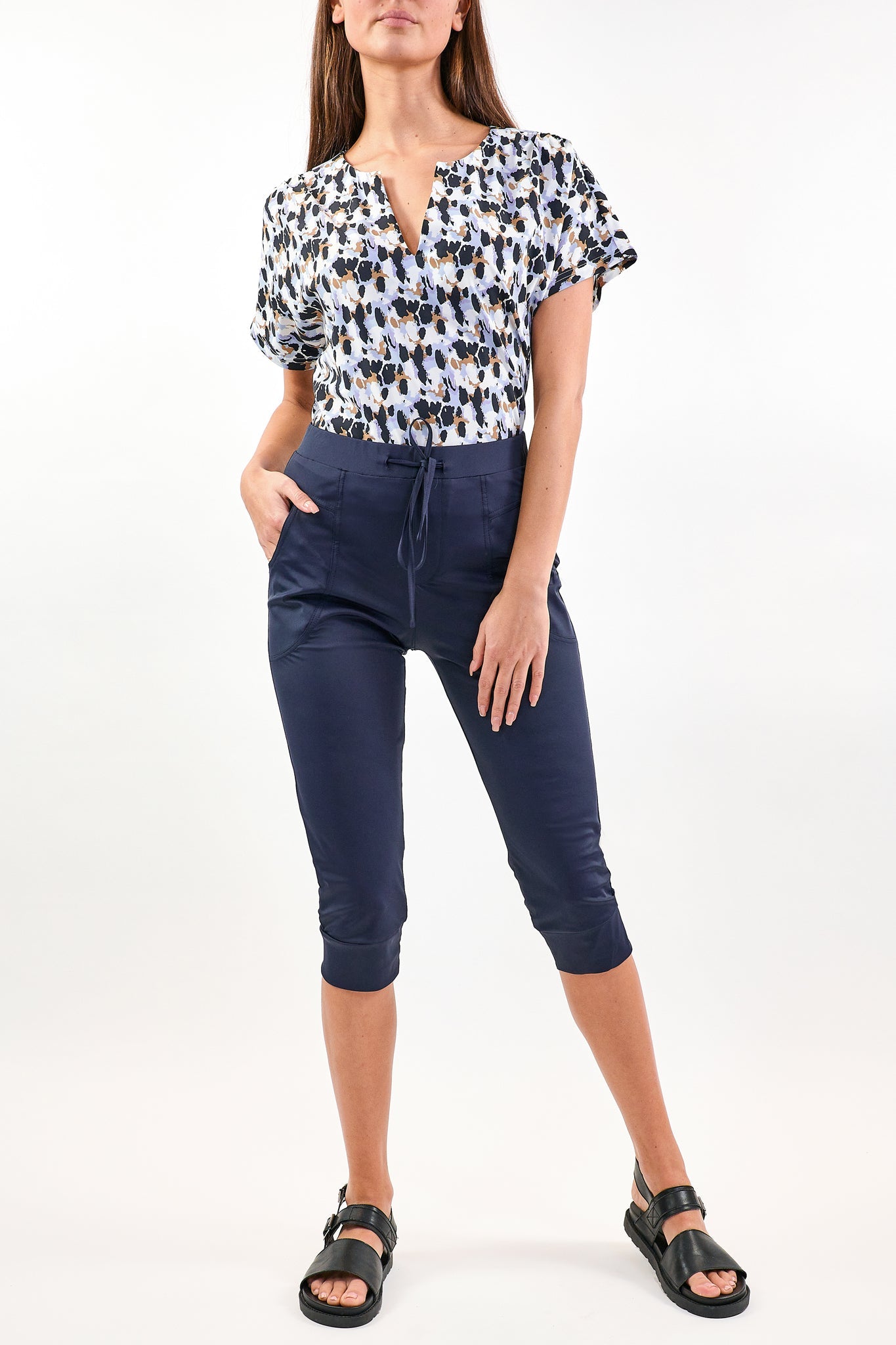 Aaf capri donkerblauw
