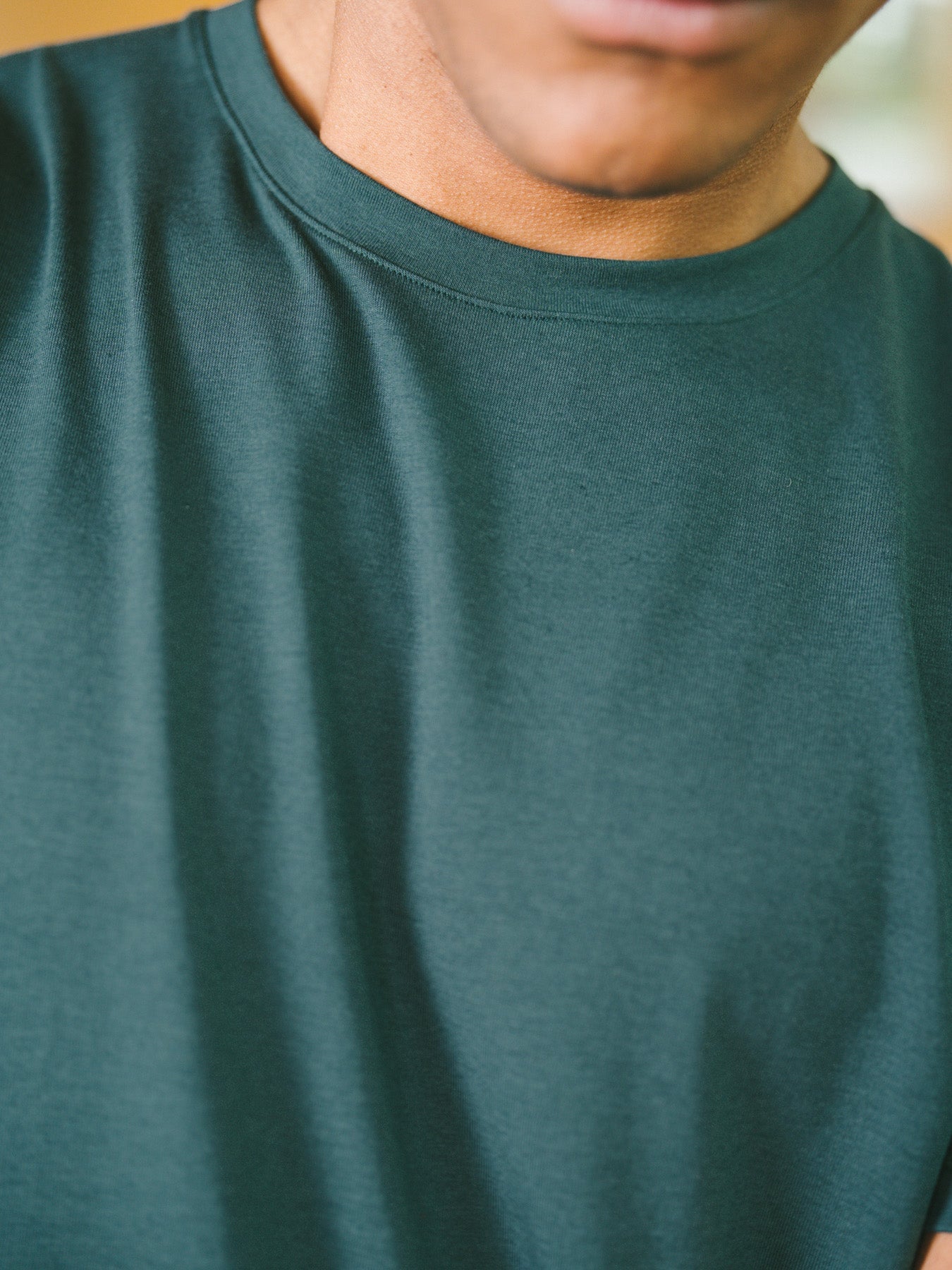 Pétrone T-shirt manches courtes coton pima micromodal bleu pétrole homme#couleur_bleu-pétrole