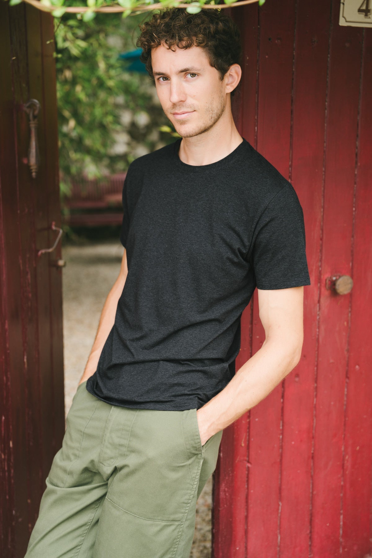 Pétrone T-shirt manches courtes coton pima micromodal gris anthracite homme#couleur_gris-anthracite