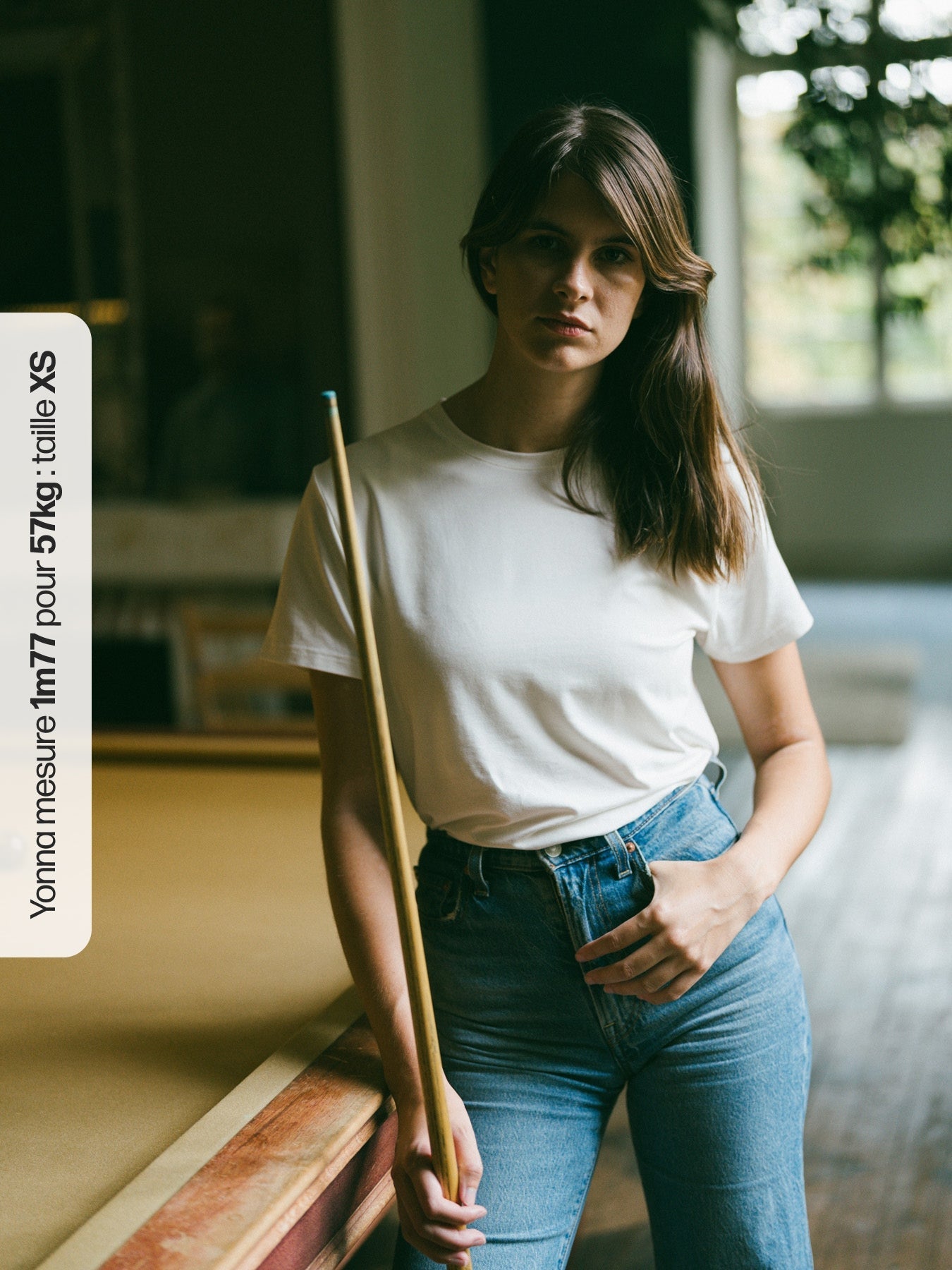 Pétrone T-shirt manches courtes coton pima micromodal blanc crème femme#couleur_blanc-crème