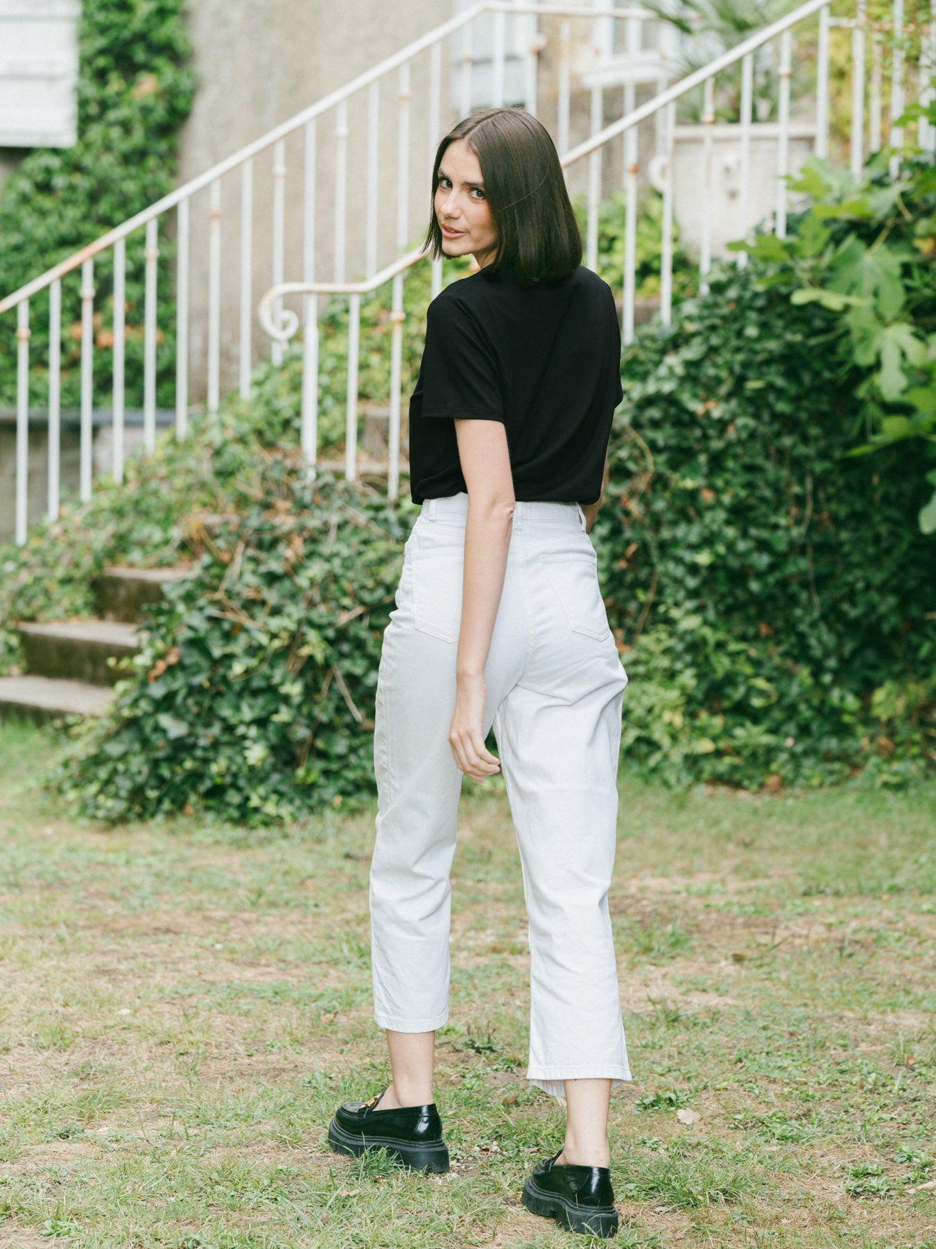 Pétrone T-shirt manches courtes coton pima micromodal noir femme#couleur_noir