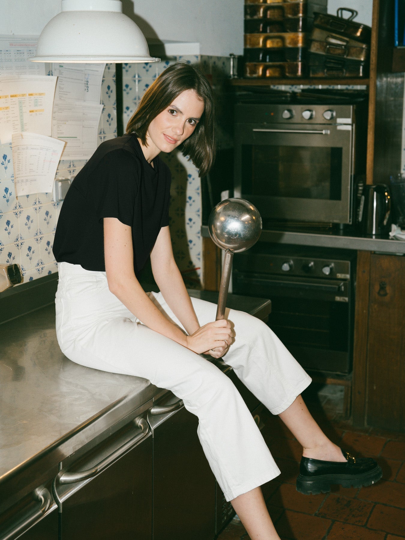 Pétrone T-shirt manches courtes coton pima micromodal noir femme#couleur_noir