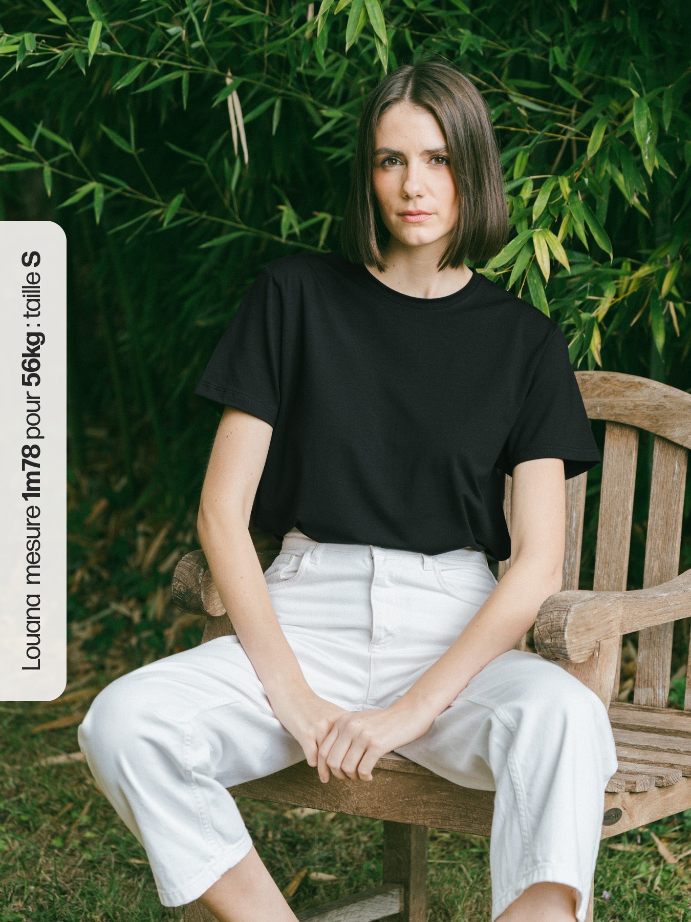 Pétrone T-shirt manches courtes coton pima micromodal noir femme#couleur_noir