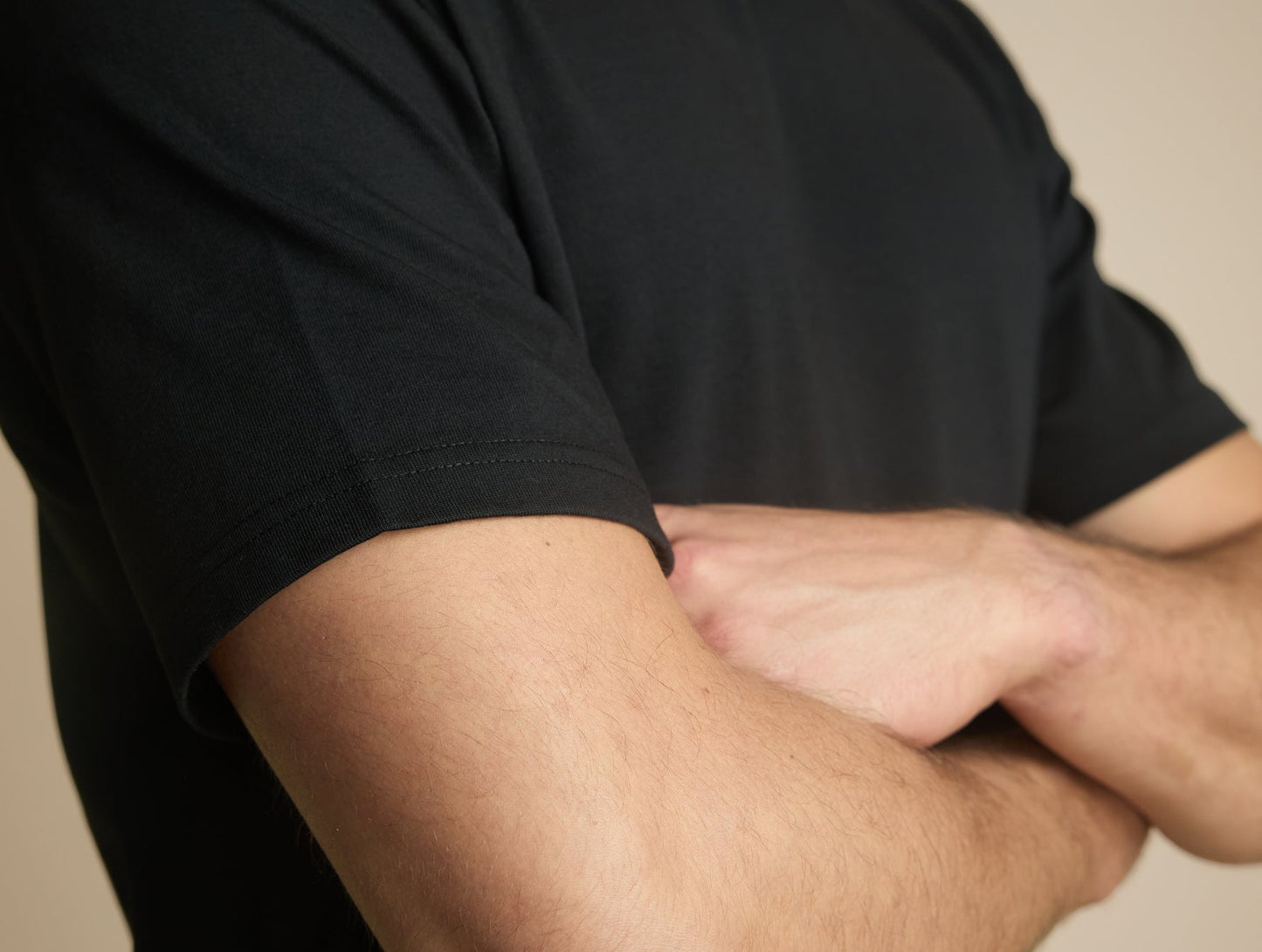 Pétrone T-shirt manches courtes coton bio tencel noir homme#couleur_noir