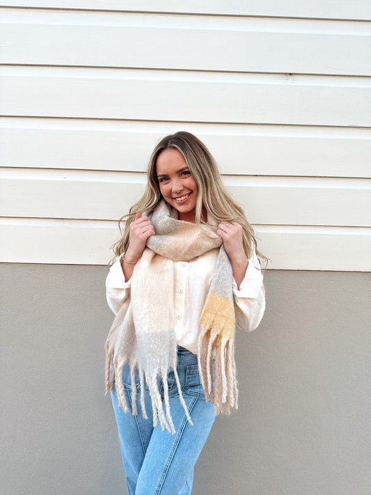 Snuggle Scarf - Limone Creme