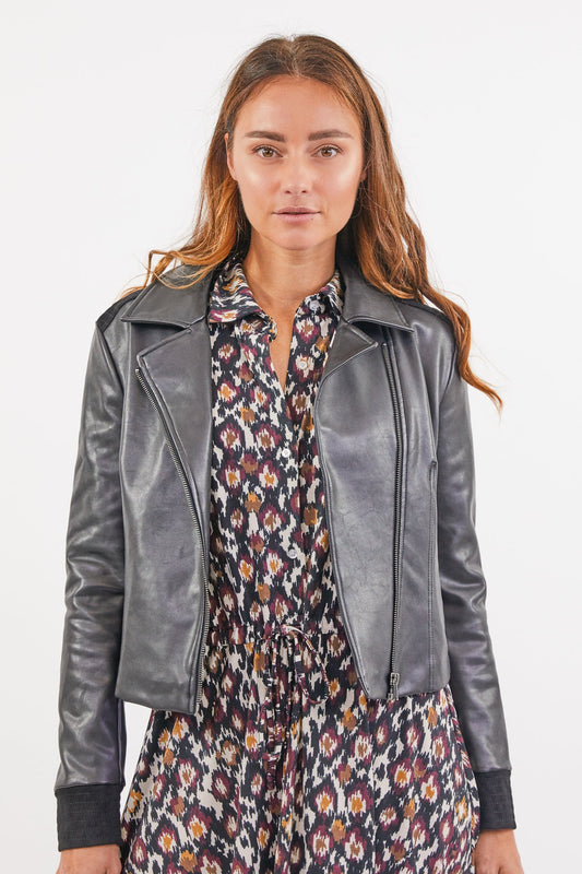 Annelies jacket leder